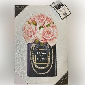 -Inspired Pink Floral Wall Art